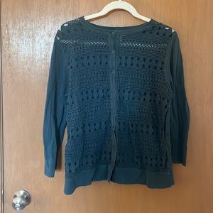 Loft Lacey Green Cardigan